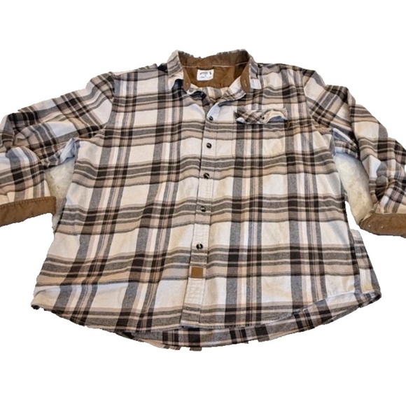 Dubinik Customized Version Mens Plaid Flannel Lng Slve Shirt Cord Flip Cuff; XXL - Picture 9 of 10